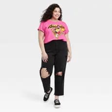 Novo estilo meia manga camiseta 2022 verão 100kg tamanho grande solto impresso curto algodão de manga curta camiseta fem