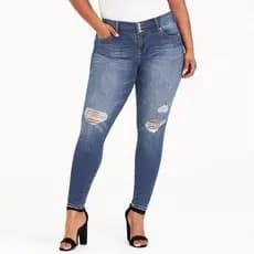 100kg plus size comércio exterior jeans feminino estiramento cintura alta magro rasgado pés magros plus size jeans taman