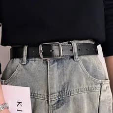 2025 novo estilo pino fivela cinto masculino All-Match Casual masculino combinando Jeans cinto na moda jovens estudantes