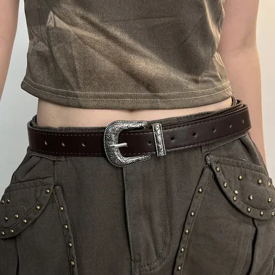 2025 novo estilo senhoras Retro americano cinto largo preto decorativo combinando Jeans cinto High-End Design sentir fem