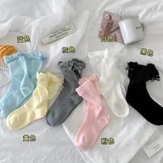 Meias doces japonesas femininas primavera verão salto Bowknot desossado tudo-em-um máquina Lolita meias de pilha de tubo