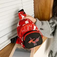 Comércio exterior novo estilo saco de cintura das crianças meninos dinossauro mensageiro pequeno saco moda crianças saco