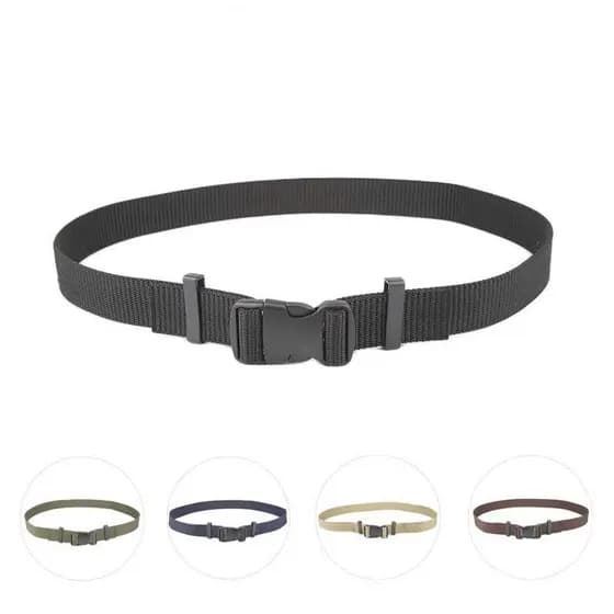 Cinto de lona masculino feminino fivela de plástico cinto de treinamento militar estudante 3.2CM cinto respirável livre