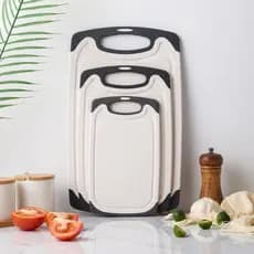 Conjunto de três peças Tábua de corte combinada pp Tábua de corte de frutas de plástico Tábua de corte Baoma Suplemento