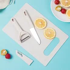 Conjunto de três peças de cozinha, tábua de corte doméstica de vegetais, estilo nórdico, Mini tábua de corte de frutas,