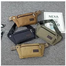 Bolsa de cintura de lona grossa moda grande capacidade esportes ao ar livre correndo à prova dwaterproof água Diagonal s