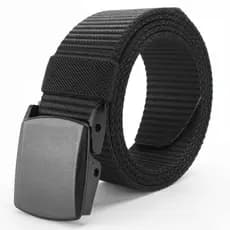 Cinto de pano masculino Extra longo 150cm treinamento militar preto cinto de lona masculino gordura Plus Size cara gordo