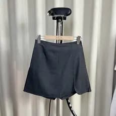 259 cintura alta Commuter Split elegante temperamento saia curta saia mais magro olhar na moda All-