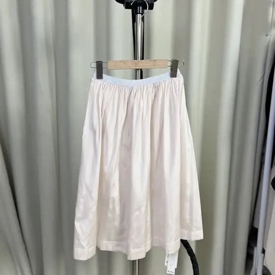 S515 cintura alta Casual comprimento médio estilo coreano mais magro olhar saia simples feminino cintura elástica All-Ma