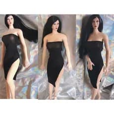 Pronto estoque Vestido feminino soldado tubo Top dividido 1/6 adequado para corpo emborrachado