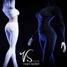 VSTOYS 1/6 leggings femininas de soldados leggings roupas de outono terno de mergulho adequado para corpo feminino embor