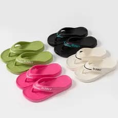Chinelos femininos vietnã chinelos verão eva antiderrapante casal de sola grossa exterior usar praia flip-flops sandália
