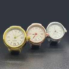 [Ring Watch] ebay e outro comércio exterior criativo moda jóias liga escudo masculino feminino anel relógio