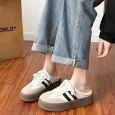 Meia chinelos feminino primavera verão exterior Wear 2025 novo estilo Super quente moda Baotou chinelos pessoas preguiço