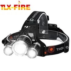 Farol recarregável de alto lúmen, farol Super brilhante para adultos e crianças, luz para acampamento ao ar livre, corri