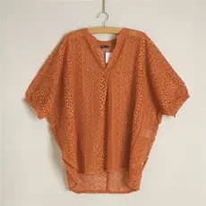 Exportação Original oco camiseta feminina primavera outono verão blusa de manga curta algodão Bat camisa All-Match japon