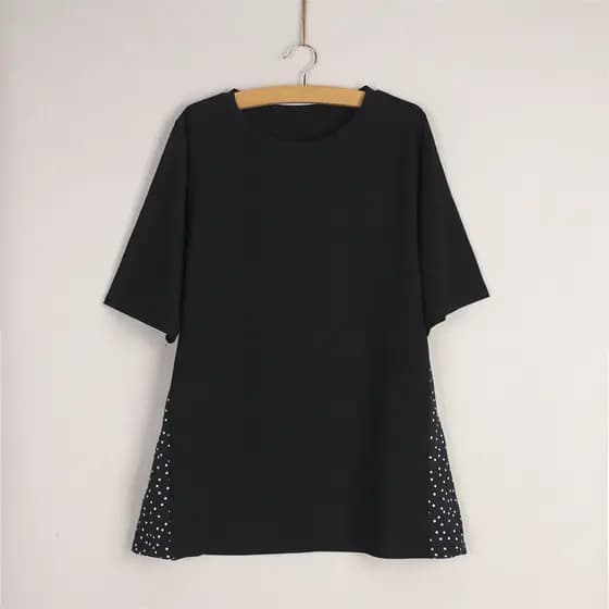 Novo estilo legal confortável senhoras tamanho médio mercerizado puro algodão exportado para o japão verão camiseta de m