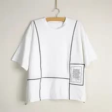 Novo estilo 2026 exportado para o japão feminino verão mercerizado algodão puro sensação legal manga curta em torno do p