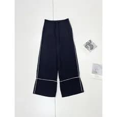 F6 pedido Original britânico ~ 26 verão novo estilo feminino cintura elástica Drape calças de perna larga calças de pern