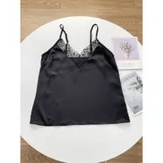 F3 cetim ~ pedido externo nórdico único 26 verão novo estilo com decote em V renda costura camisola colete feminino tama