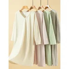 Alemão com decote em v quente de manga comprida camisola feminina inverno casa engrossado com decote em v cor sólida sai