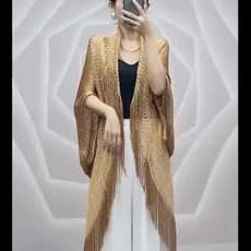 Verão malha estilo fino solto xale de malha feminino exterior Wear primavera estilo celebridade verão proteger coluna Ce