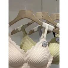 Verão sem costura Super sem sensação bonito sutiã traseiro roupa interior feminina seios pequenos reunindo Anti-flacidez
