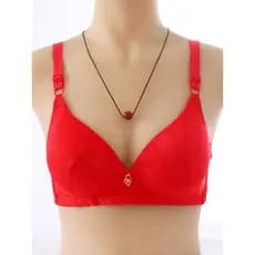 Grande vermelho Benming ano sem anel de aço tamanho grande sutiã de casamento roupa interior feminina estilo fino outono