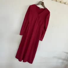 Francês Retro cruz com decote em V vestido feminino cintura estreita mais magro olhar estilo longo temperamento clareame