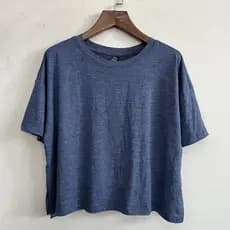 Verão solto caído ombro camiseta feminina em torno do pescoço fenda estilo curto cobrindo carne mais magro olhar Casual