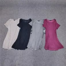 Comércio exterior roupas femininas cortina macia forte solto casa pijamas Retro Modal comprimento médio manga curta