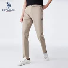 Uspoloassn American Poloassn Association Primavera Verão Masculino de Secagem Rápida Casual Calças de Perna Reta Stretch