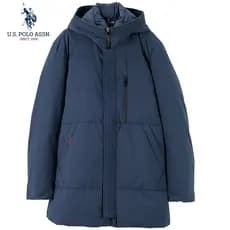 Uspoloassn American Poloassn Association Inverno Masculino Leve Pato Branco Jaqueta Com Capuz