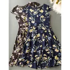Primavera verão novo estilo comércio exterior roupas femininas impressão clássica moda All-Match em torno do pescoço de