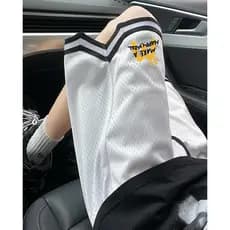 Malha de secagem rápida gelo seda basquete Shorts masculino verão respirável esportes tamanho grande americano Fitness e