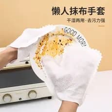 Luvas de pano descartáveis, remoção eletrostática de poeira, pano não tecido, absorve o cabelo, trabalho doméstico, limp