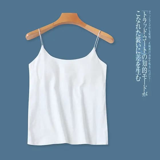 Almofada no peito embutida camisola de algodão misturado desgaste interno exterior elástico estilingue elástico feminino