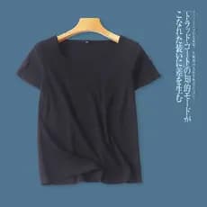 Camiseta listrada verão novo estilo feminino simples All-Match pescoço quadrado pulôver de manga curta cor sólida estira
