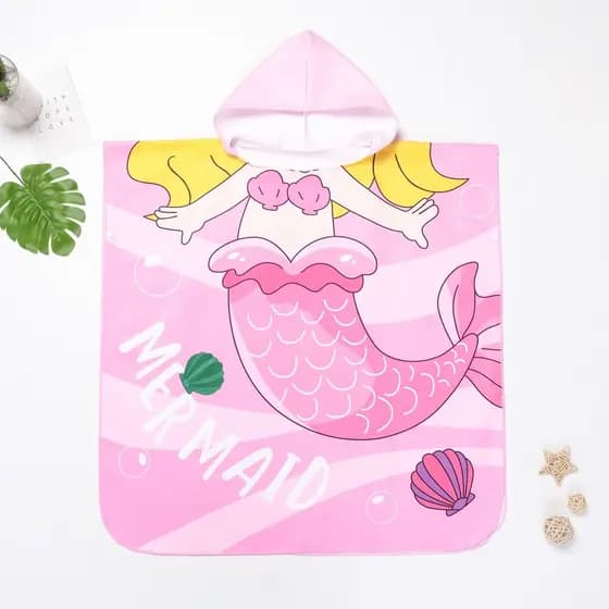 Doudouding meninos meninas roupão de banho de secagem rápida toalha de banho natação surf manto bebê dos desenhos animad