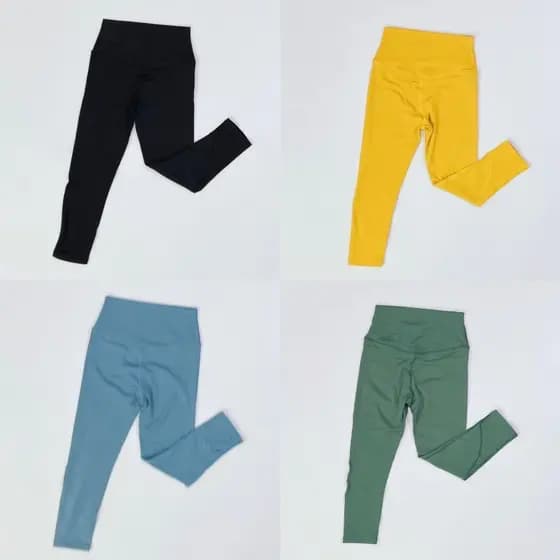 Doudou esportes interior único calças de Yoga calças cortadas cintura alta capa barriga correndo Fitness lazer alta elas