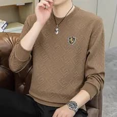 Sem capuz em torno do pescoço moletom masculino novo estilo outono inverno algodão pesado simples Street Wear jaqueta am