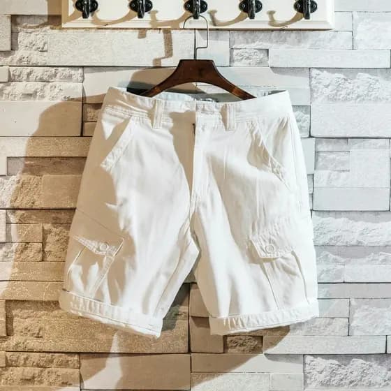 Shorts casuais masculinos, shorts de quarto 2025, verão, solto, calças táticas ao ar livre, americano, Multi-saco, short