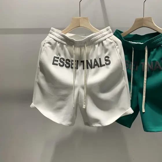 Verão novo estilo carta impressa esportes Shorts casuais homens jovens moda praia calças americano casual Street Wear ca