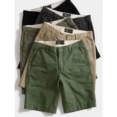 Macacão de algodão puro Casual Shorts de cinco pontos cintura elástica 2022 Retro cor sólida All-match lavado calças méd