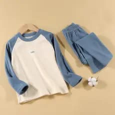Crianças conjunto de roupa interior de veludo alemão meninos meninas roupas de outono calças compridas outono inverno mé