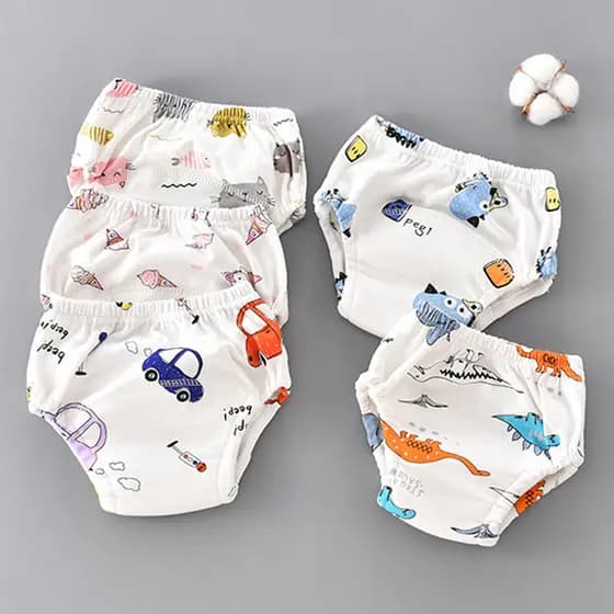 Calças de fraldas de bebê Leggings de algodão puro à prova dwaterproof água respirável lavável meninos meninas toalete a