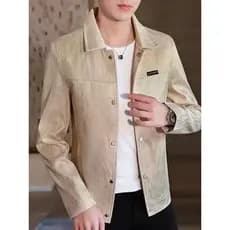 Jaqueta masculina primavera outono versão coreana 545 jaqueta Casual novo estilo na moda estilo fino padrão corte desenh