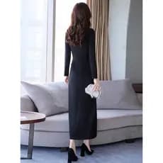 Slim-fit elegante celebridade Kraft padrão moda atmosférica primavera saia alfaiataria desenho na moda DIY roupas femini