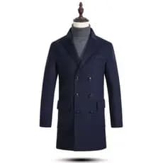 Sanqing Padrão de Luxo Dupla Face 356 Casaco de Caxemira Slim-Fit Trespassado DIY1: 1 Padrão Masculino Estampado