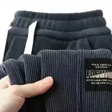Pedido de retirada de comércio exterior Pick-up engrossado veludo moletom com faixa para os pés masculino outono inverno